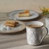 Тарелка-кружка Noritake 395cc 22см Trefolio Two Two Костяной фарфор & (Парный набор) Кружка, Тарелка, Золото/Платина, Кружки, Тарелки, Фарфор Золото/Платина, M9722/4945-57