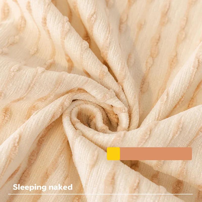 French Skirt Edge Sofa Towel with Bow Tie Luxury Striped Sofa Protector for All Seasons Beautiful All Inclusive Home Accessories