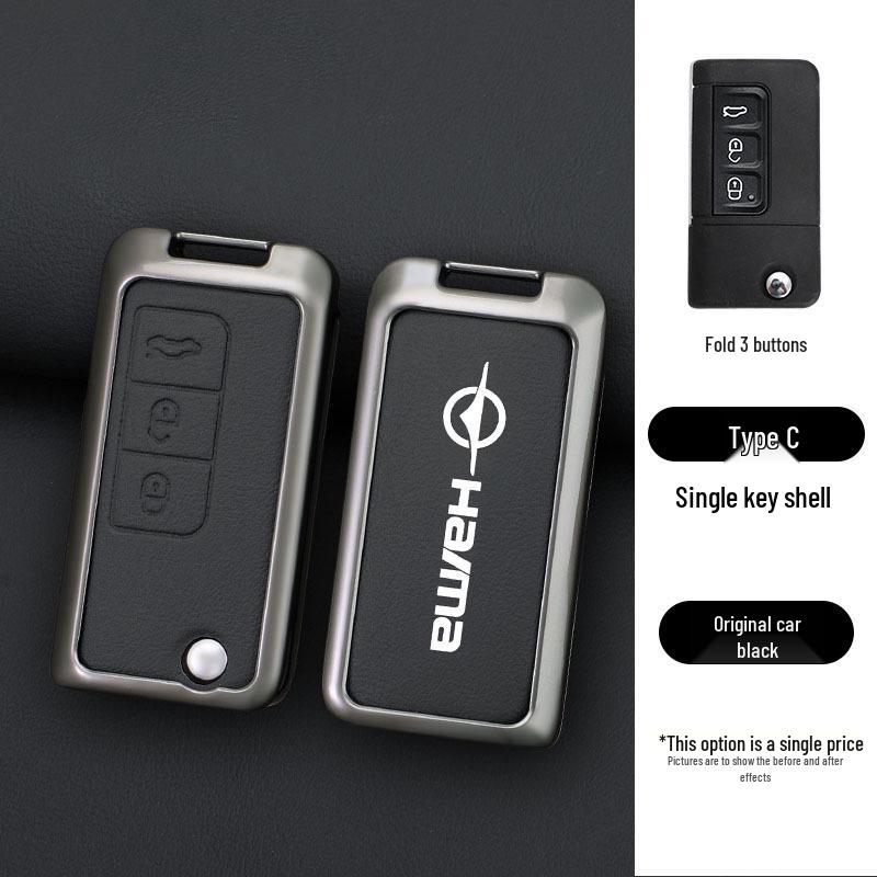 Чехол для ключа автомобиля Haima Knight S7/M5: Металлический корпус 34-го поколения с застежкой для мужчин и женщин