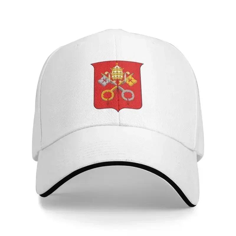 Классические гербы Святого Престола и Ватикана Бейсболка Мужская Женская Персонализированная Регулируемая Взрослая Папина Шляпа Весна