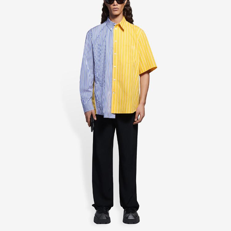 Balenciaga Shirts Men's Multicolor Lapel Moderate Shirt 658850TIM369086