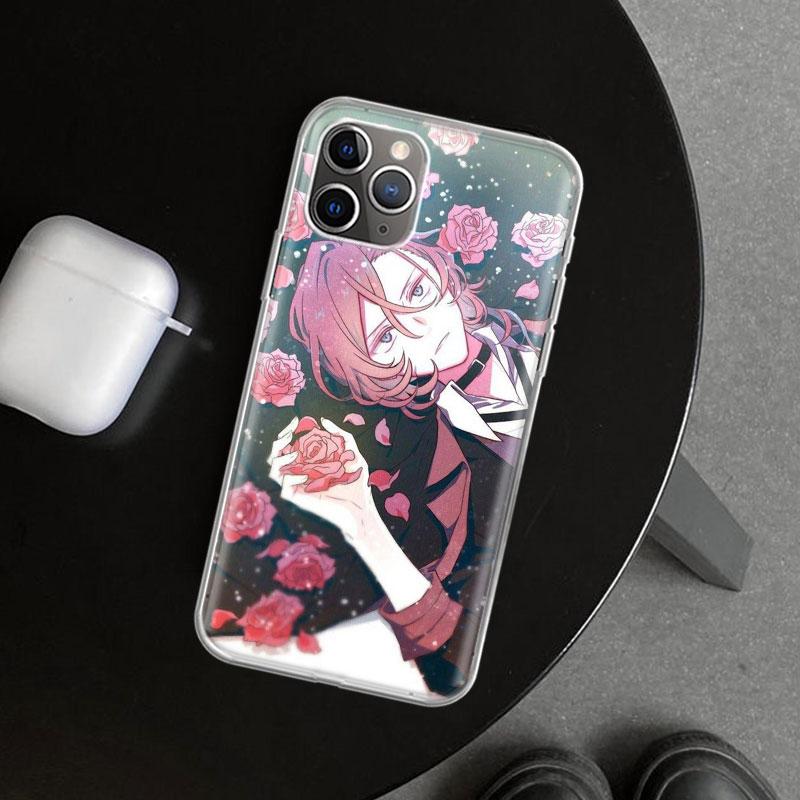 Bungou Stray Dogs Дазай Осаму Чехол для телефона для iPhone 18 11 12 13 Mini 14 15 Plus 16 Pro Max 17 Air 7 8 + SE Арт Индивидуальный Веселый