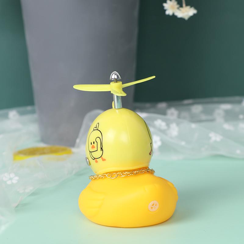 Car Bicycle Decorate Lovely Small Yellow Duck With Sound Helmet Outdoor Sports