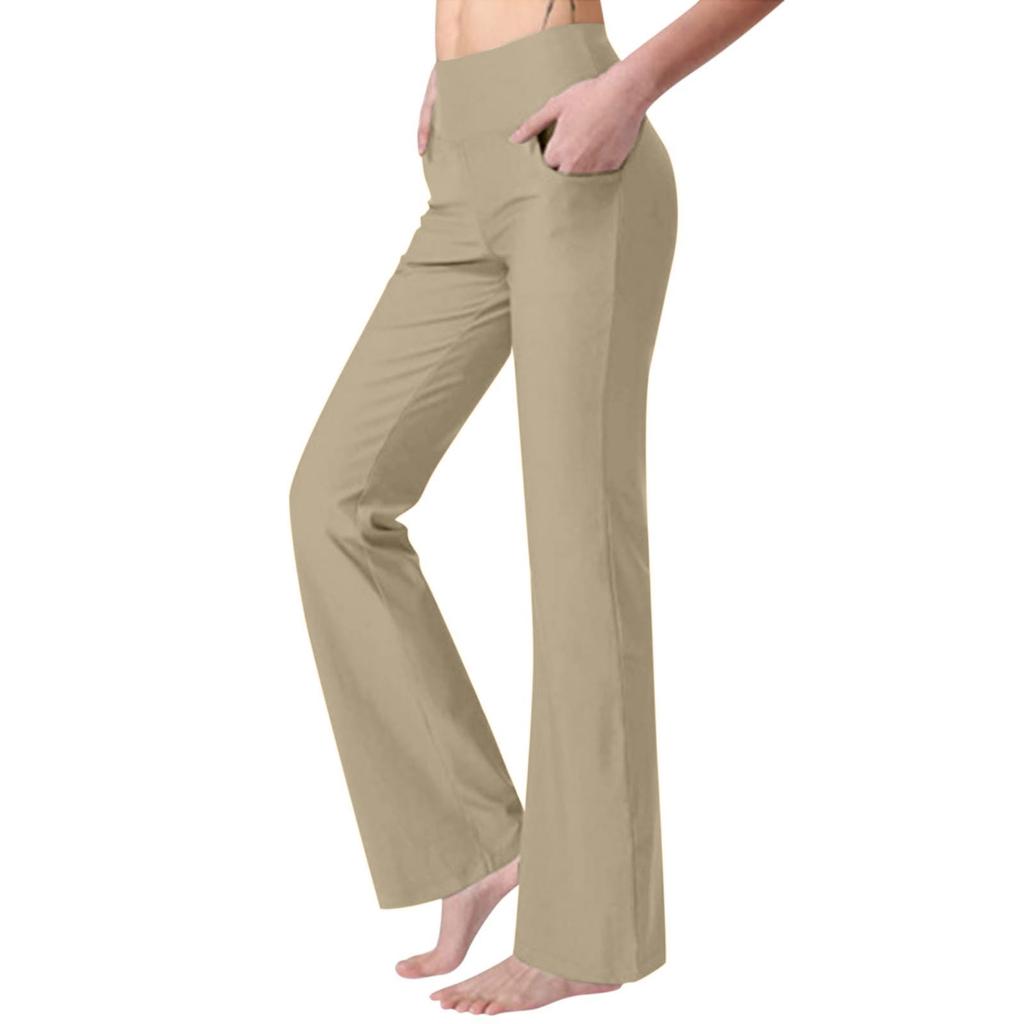 Women's Wide Leg Yoga Pants High Waist Comfortable Dance Sports Pants Wide Slastic Pocket