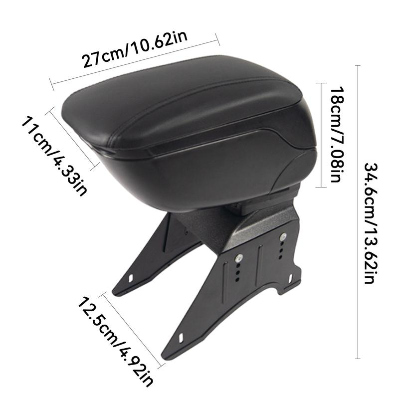 Органайзер для подлокотника автомобиля, выдвижной ящик для хранения в центральной консоли, регулируемый, простая установка, инновационный многофункциональный салон автомобиля