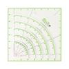 8 Inch Acrylic Quilting Ruler Multifunctional Clear Arcs Fans Quilt Circle Cutter Ruler for