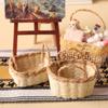 1:12 Dollhouse Miniature Storage Basket Vegetable Food Woven Frame Kitchen Decor