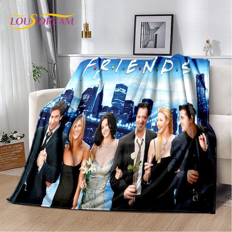 Мягкое плюшевое одеяло с 3D принтом HD Friends TV Show, фланелевое одеяло для гостиной, спальни, кровати, дивана, чехол для пикника