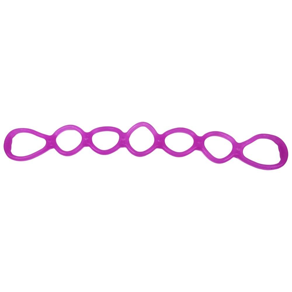 Portable Size Physical Stretch Resistance Band 7 Ring Pull Up Assist Band Arm Exercise