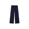 Simple Lace-Up Loose Casual Pants Women Bottoms Mynah-Blue F11W429605F-DB