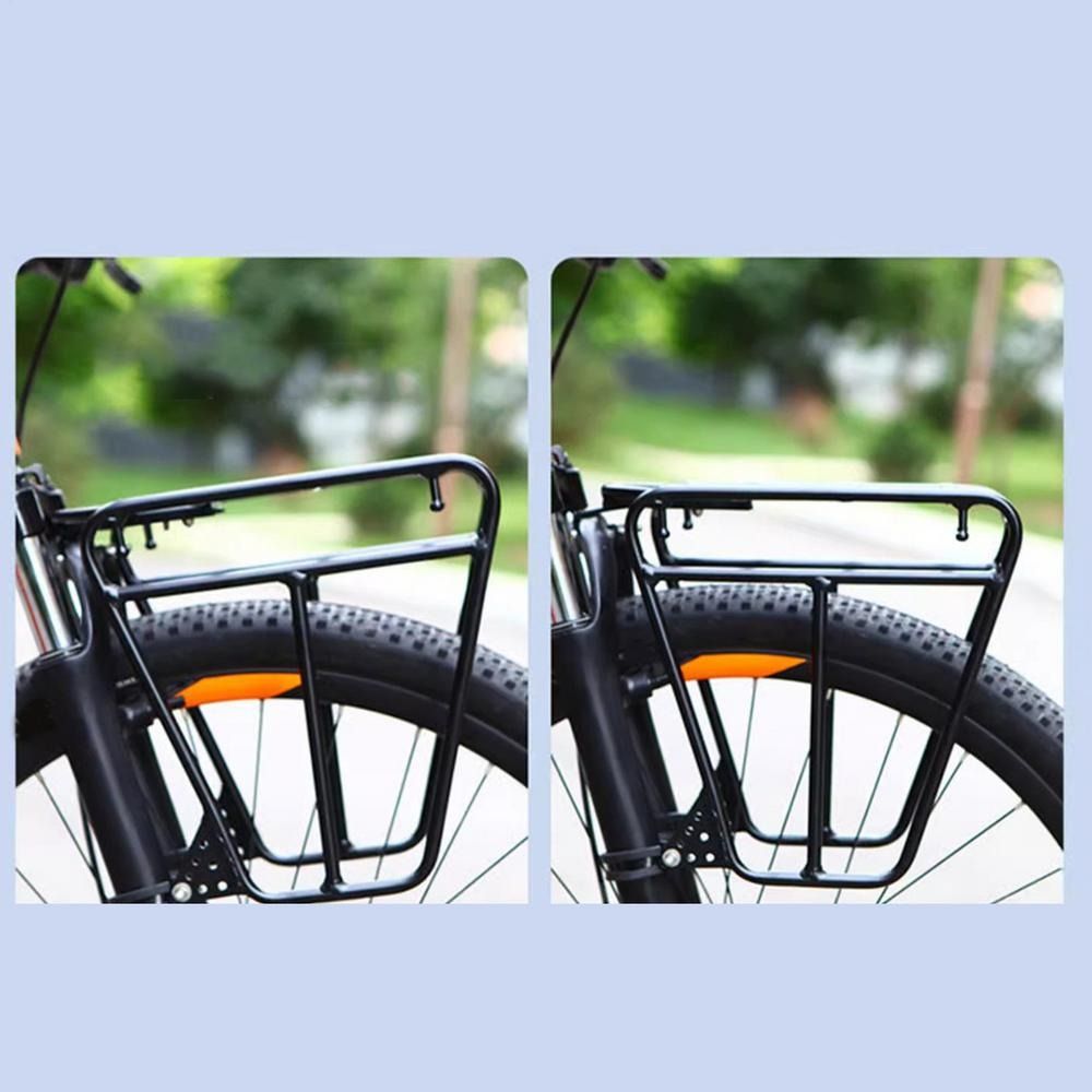 Steel Mountain Bike Cargo Rack Stability Front Pannier Rack 25KG Capacity Bicycle Parking Rack