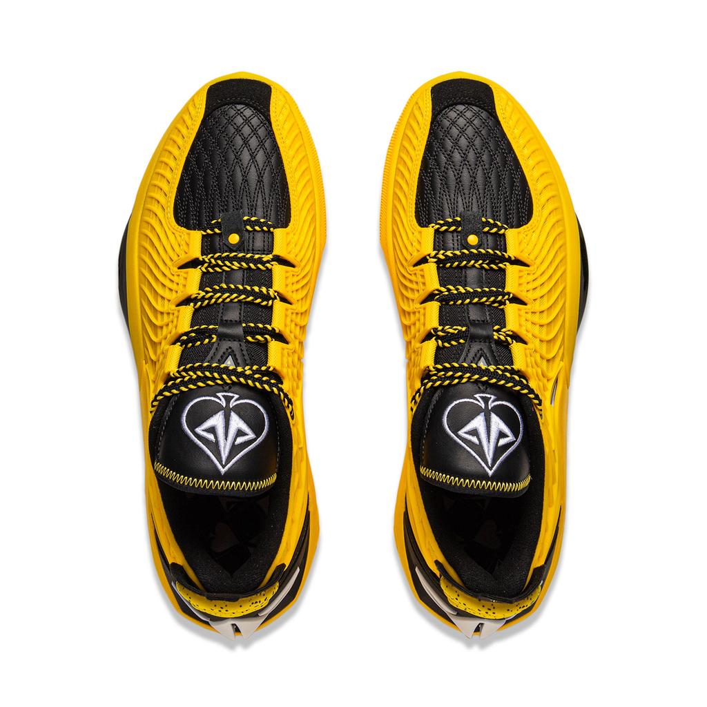 Li Ning JB3 износостойкое покрытие защита от переворачивания низкие баскетбольные кроссовки мужские желто-черные ABAU107-14
