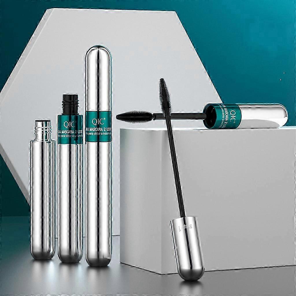 QIC Mascara 4d Slender Thick Make-up Two Brush Heads In