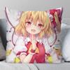 Touhou Project Flandre Scarlet Anime Pillow Case Fashion Square Pillowcase Bedroom Sofa Room Ins Decoration Leisure