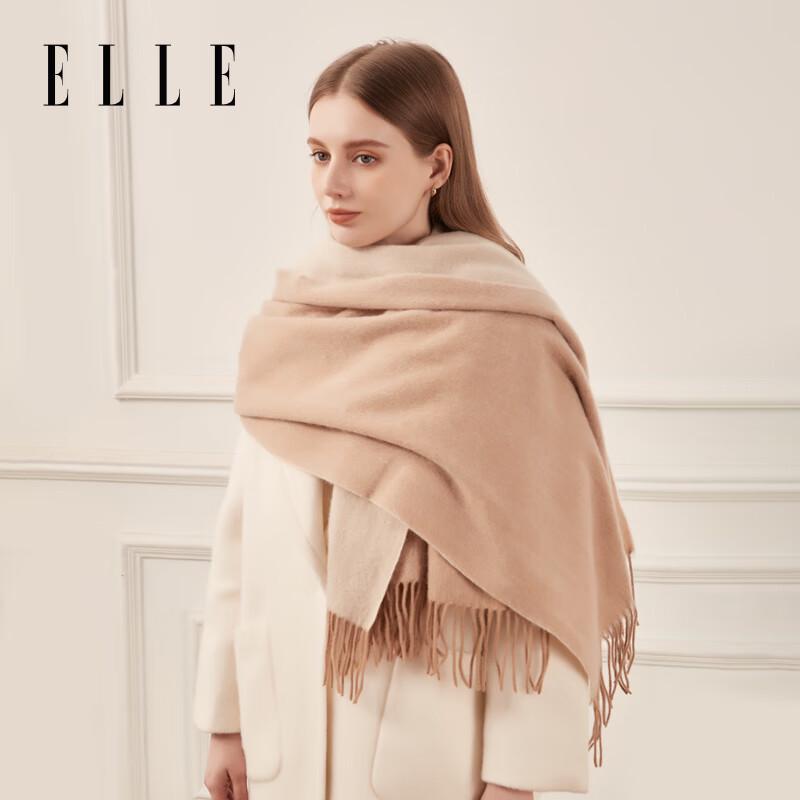 ELLE Women's 100% Lambswool Autumn/Winter Shawl Scarf