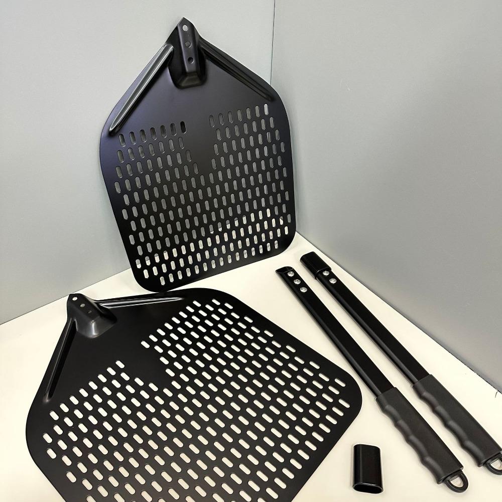 New 12/14 inch Aluminum Pizza Shovel Big Removable Pizza Paddle Spatula with Long Handle Baking Tools Pizza Turning Peel