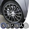 XFNVJ1 C200 E200 For Mercedes Benz 4Pcs 75mm Car Wheel Center Hub Caps Cover Badge Accessories for Mercedes Benz B/C/E/S Class A Class