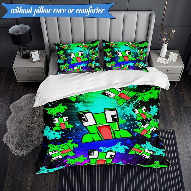 Space Un-speakable Adventure 3pcs K-pop music group Bedding set,Ideal for Bedroom, Dormitory,Including Duvet Cover And 2pcs Pillowcases,Fan gifts