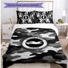 Brighton & Hove Albion Football Printed 3 Pieces Bedding Set, Comfortable Skin Friendly Bedroom Duvet Cover Set