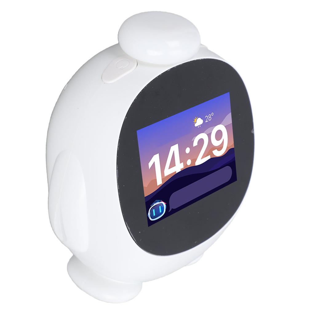 Умный робот ИИ для детей, переводчик языка, прогноз погоды, обучающий умный будильник, настольный робот с 2,8-дюймовым экраном для обучения