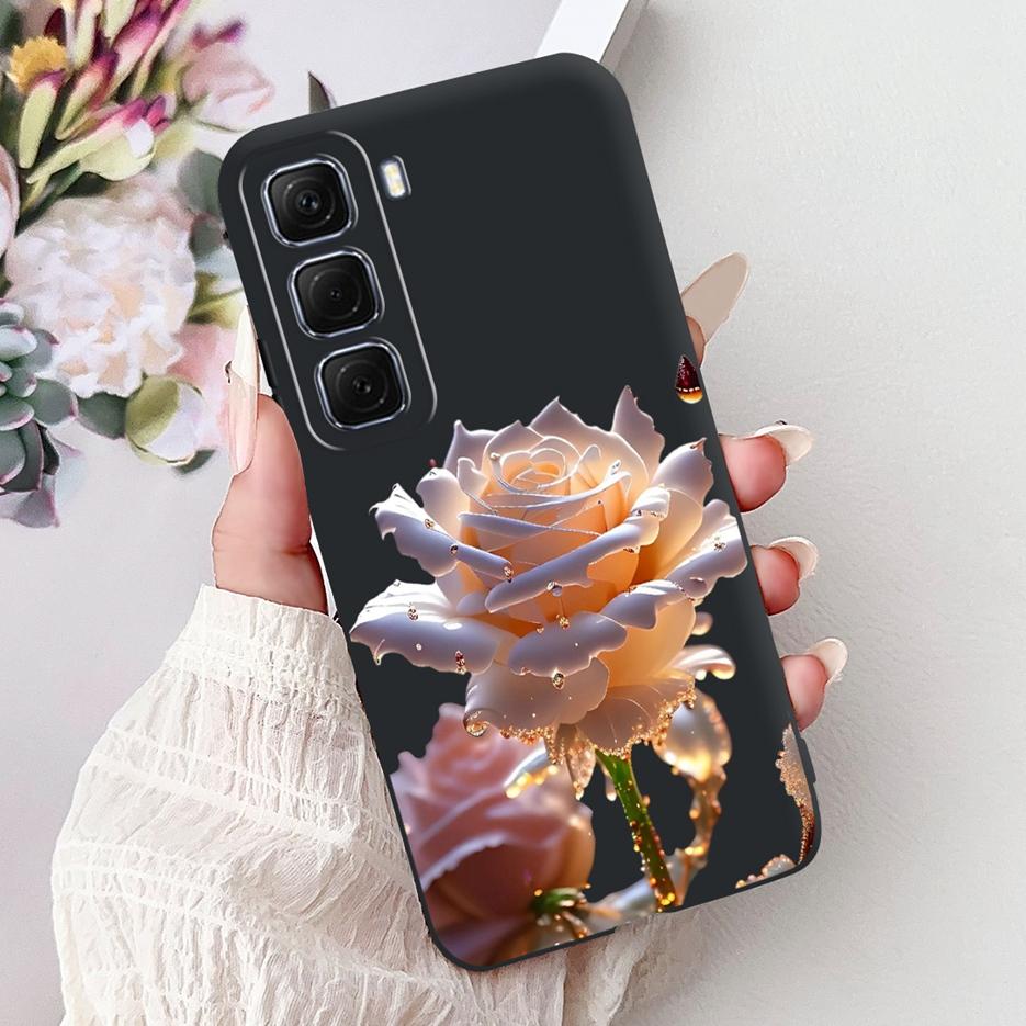 Чехол для Infinix Hot 50 Pro Plus X6880 Милый чехол-рыбка Кои Мягкий ТПУ Чехол для телефона Для Infinix Hot 50 Hot50 Pro 4G X6881 X6882 Сумки