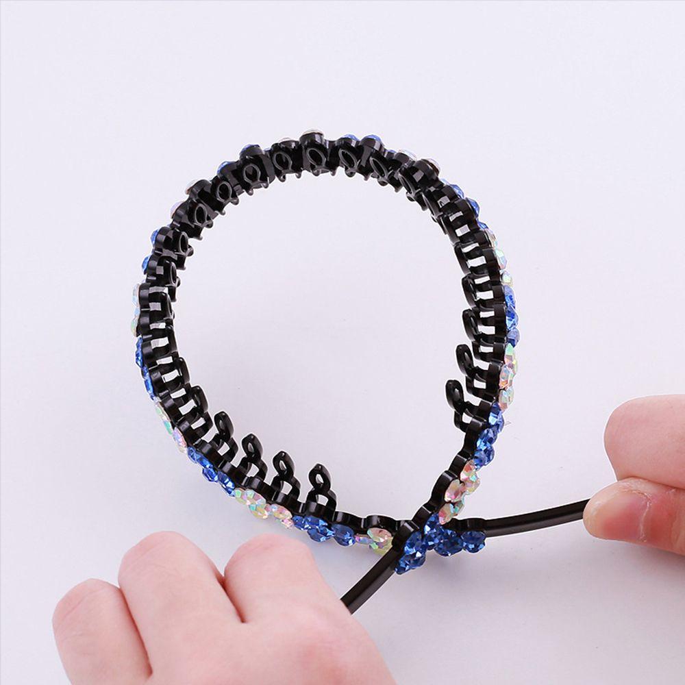 Headwear Hair Accessories Hair Band Hoop Tooth Comb Headband Rhinestone Hairband Crystal Flower