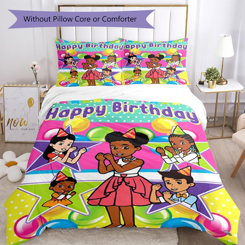 3pcs Gracie's Corner Bedding Set Duvet Cover Closure Includes 1 Duvet Cover & 2 Pillowcases, Soft and Comfortable for All Seasons.