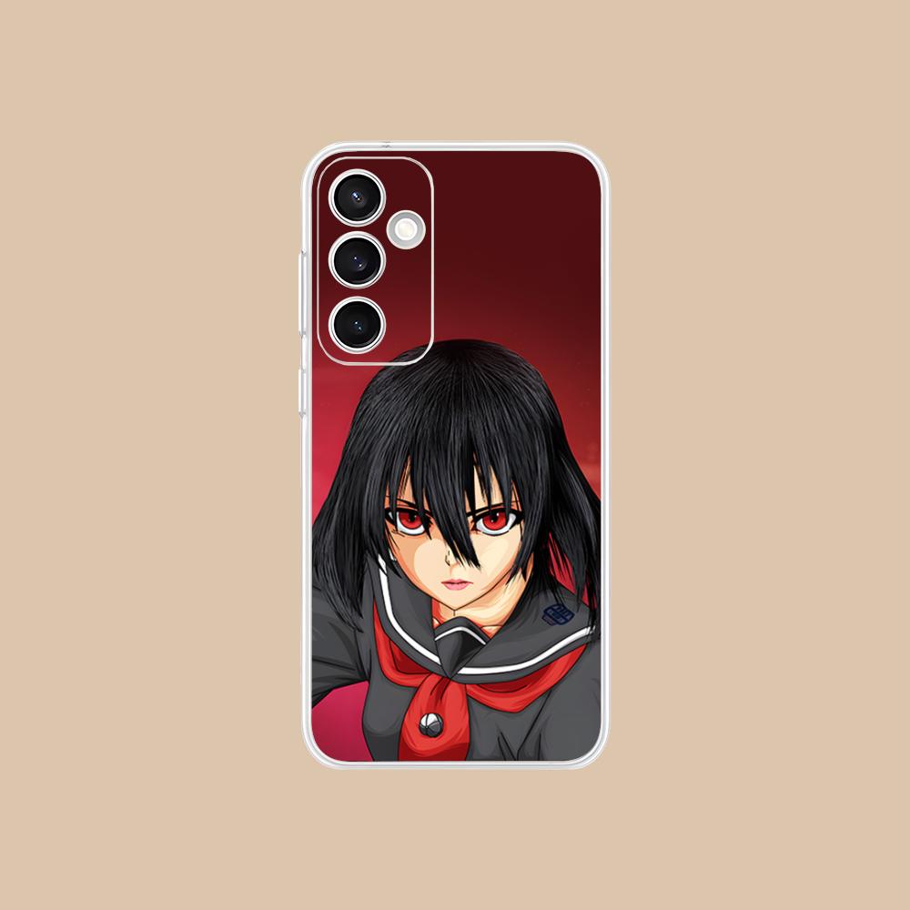 Прозрачный чехол для мобильного телефона Akame Kurome для Samsung Galaxy S25 S24 S23 S22 S21Plus FE Ultra Цветная обложка