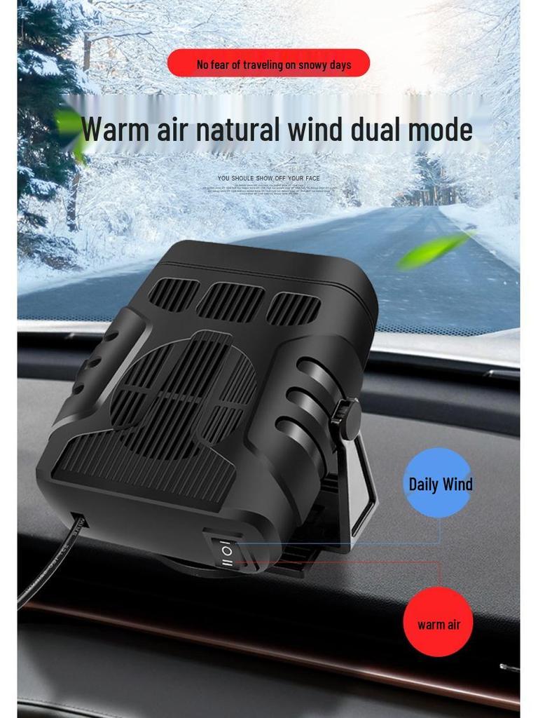 Portable 12V/24V Car Heater & Defroster Warm Air Blower