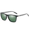 Классические солнцезащитные поляризованные мужские очки UV400 с зеркальными линзами в алюминиевой оправе