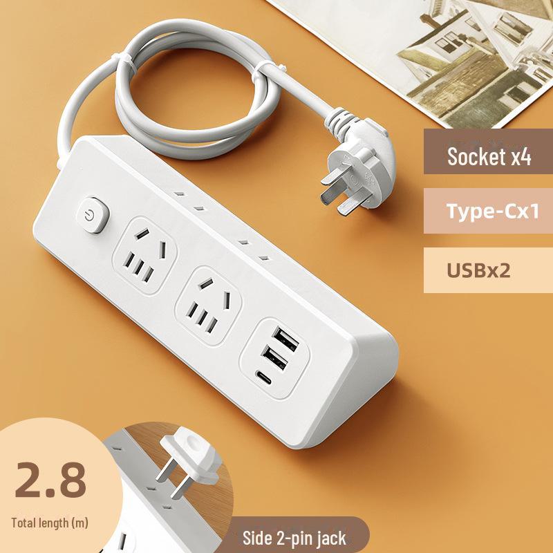 Умный многофункциональный USB-удлинитель и настольная розетка