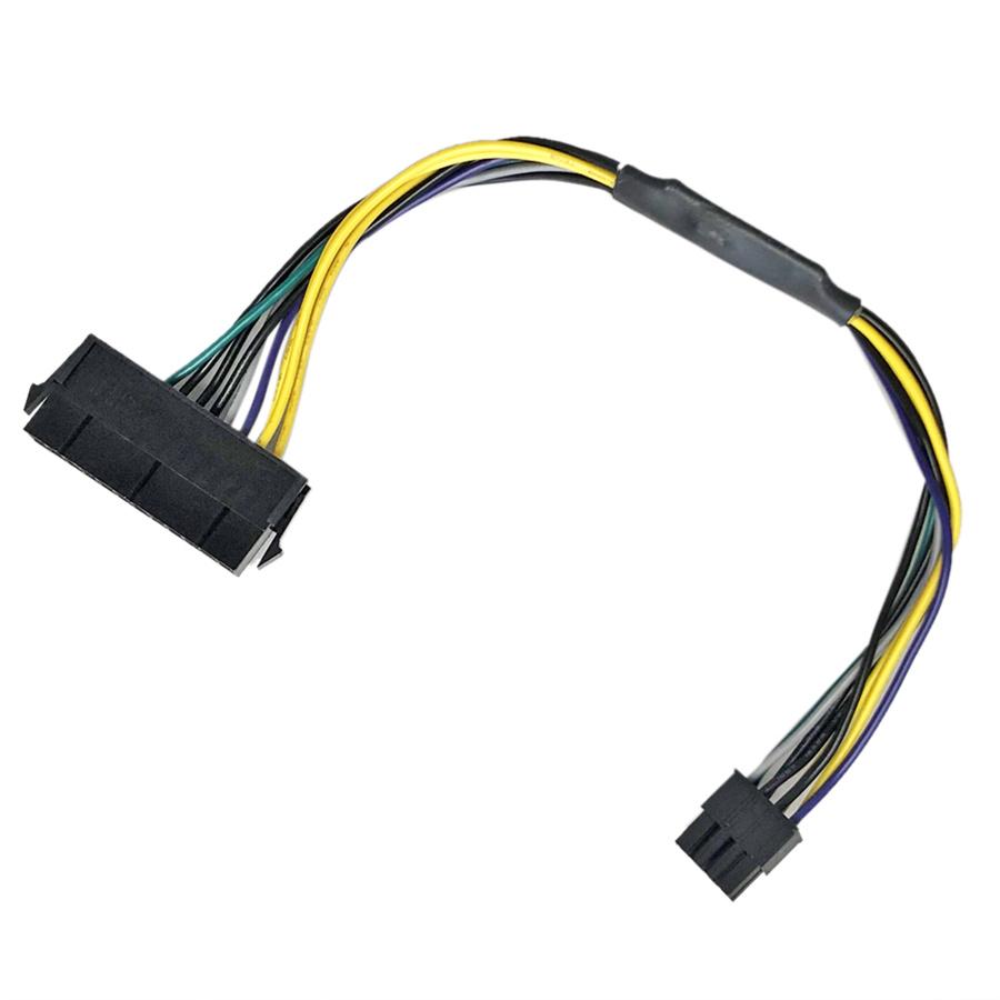 12" 24-Pin To 8-Pin 18AWG ATX Power Supply Adapter Cable for Dell Computers - New