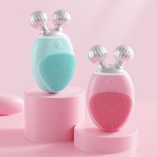 Face Roller Facial Cleansing Brush 5 Modes Adjustable IP67 Waterproof Compact Design Portable Electric Facial Massage Tool