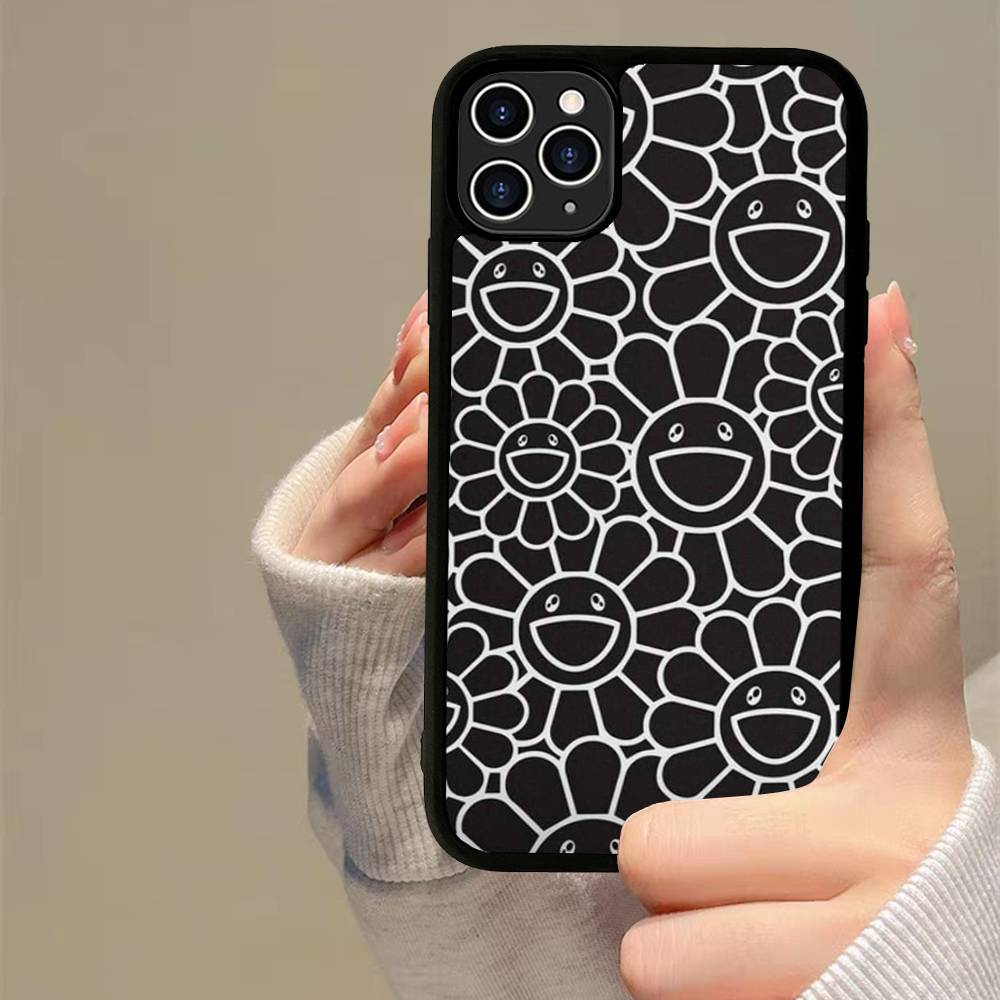 Японские Художники M-murakami T-takash Искусство Красочный PC+TPU Чехол для Телефона Для iPhone 11 12 13 14 15 16 17 Plus Pro Max Чехол