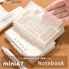 A7 Clear Binder Pocket Notebook Mini Loose Leaf Diary Small Handbook Words Memorizing Pad for Students