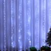Рождественские огни Шторы для окон Светодиодная фея Новогоднее освещение комнаты Гирлянда USB Вечеринка Водопады Украшения для девочек