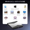 [2025 Innovative Version] External Blu-ray Drive, 4K UHD Playback Compatible, Blu-ray Player, BDDVDCD Player, PlaybackReadWrite Support, High-Speed
