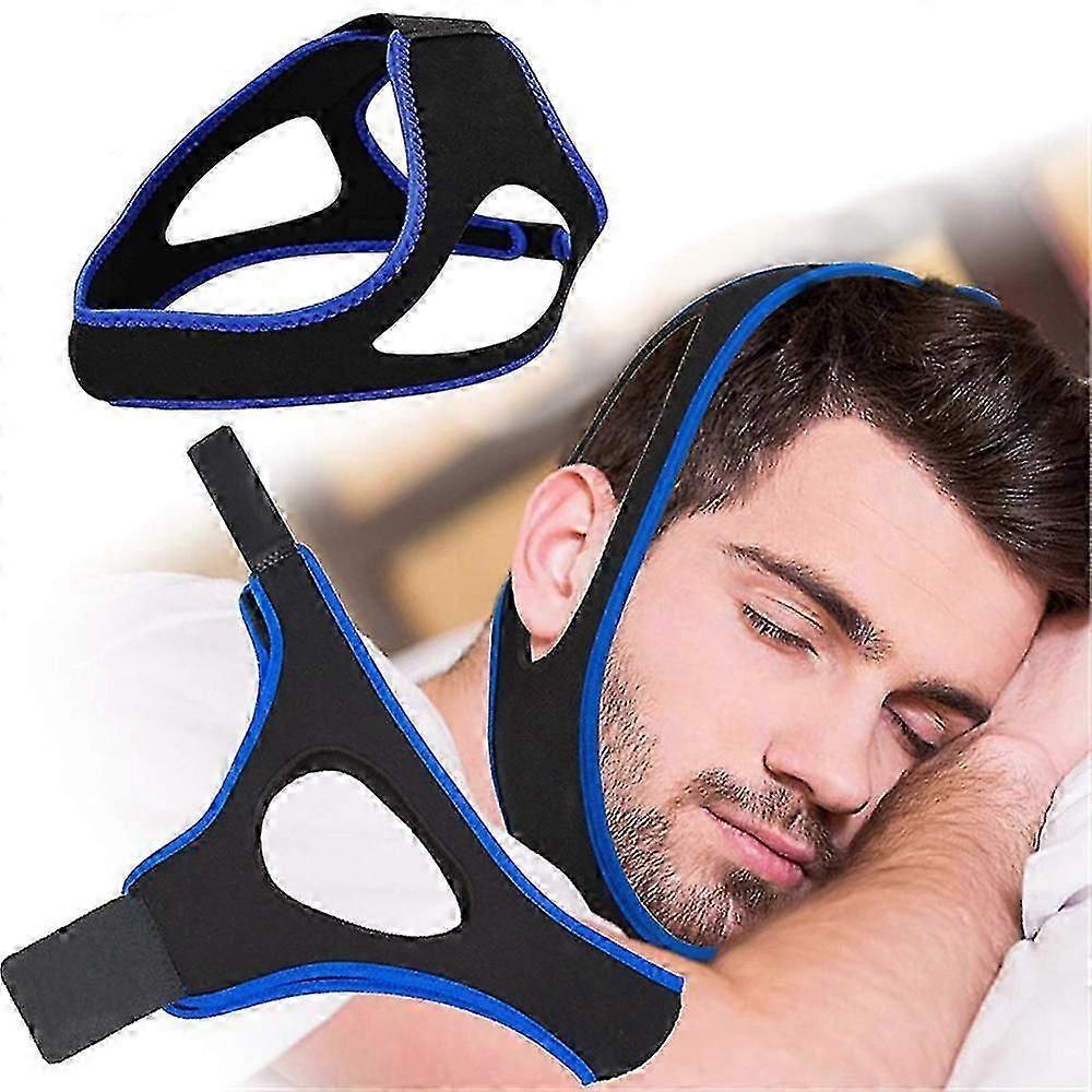 Anti Snoring Stop Snoring Chin Strap For Men Women, Adjustable Breathable Sleep Aid Snoring Reduction Belt