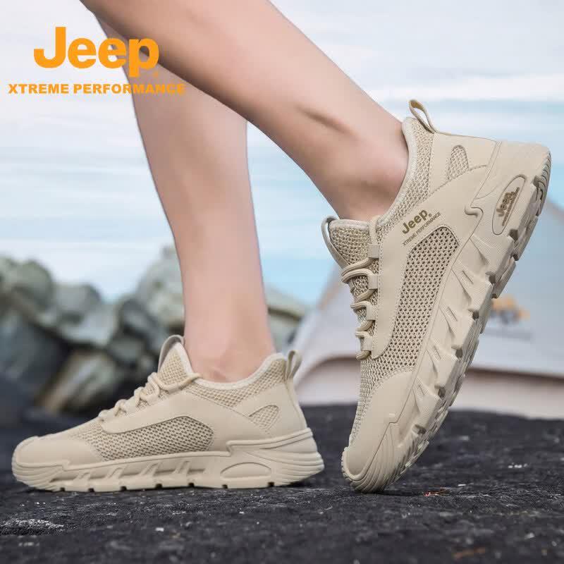Jeep Мужские дышащие сетчатые походные ботинки