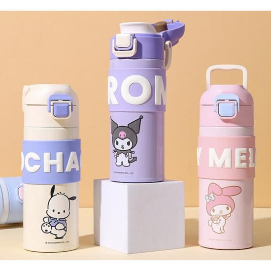 Даная Санрио подлинный персонаж однокнопочный стакан для воды термос кулер для воды 400 мл, Pochaco, 1 шт., популярный персонаж в Корее
