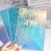 Rectangle Aurora Nail Showing Stand Transparent Display Board Background card Nail Practice Tools