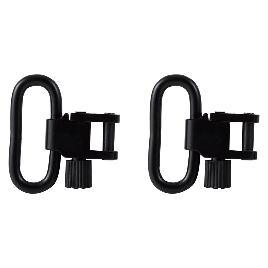 Black Steel Quick Detachable Sling Swivels Accessory Perfect For Hunting Tactical Shooting