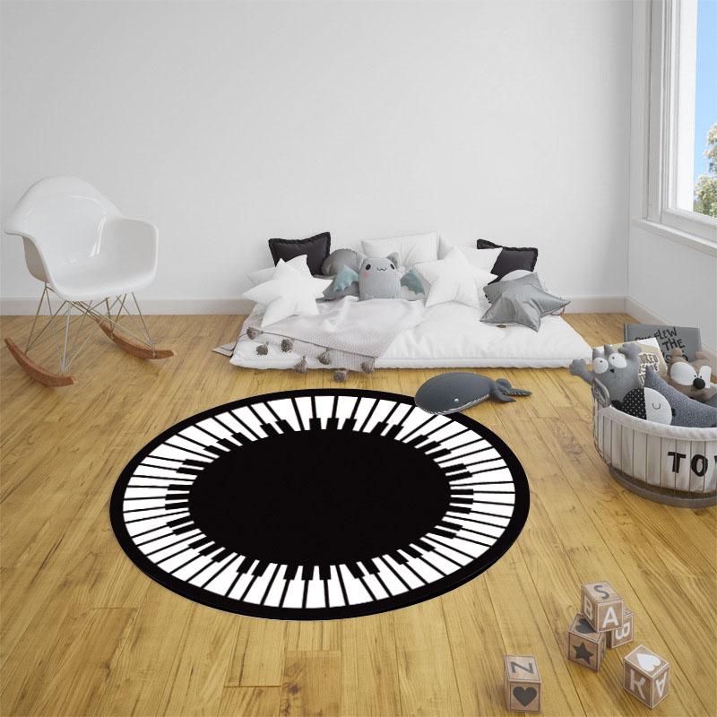 Современный круглый ковер с тигром для гостиной, противоскользящий коврик для спальни, компьютерный стул, коврики, детские ковры и коврики 100 см/120 см
