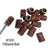 50/100 шт., сверло для ногтей, шлифовальные ленты, электрическая пилочка для ногтей, шлифовальная машинка для снятия гель-лака, фреза #80 #120 #180, скорость песка SAND261