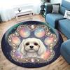 Dogpaws Round Area Rug,Carpet Rug for Living Room Bedroom Sofa Playroom Decor,Non slip Floor Mat