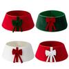 1PC Red Green White For Artificial Trees Tree Stand Base Holiday Plush Cloth Home Decor Bow Christmas Tree Collar Festival