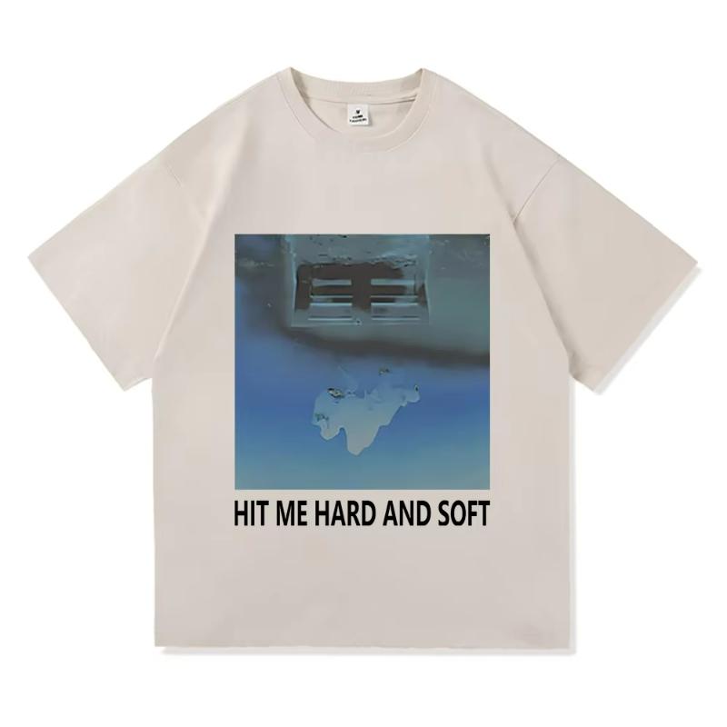 Билли Айлиш Hit Me Hard and Soft The Tour Live in 3D Футболка 2026 Лето Новая Унисекс Женская Хлопковая Оверсайз Футболка Y2K