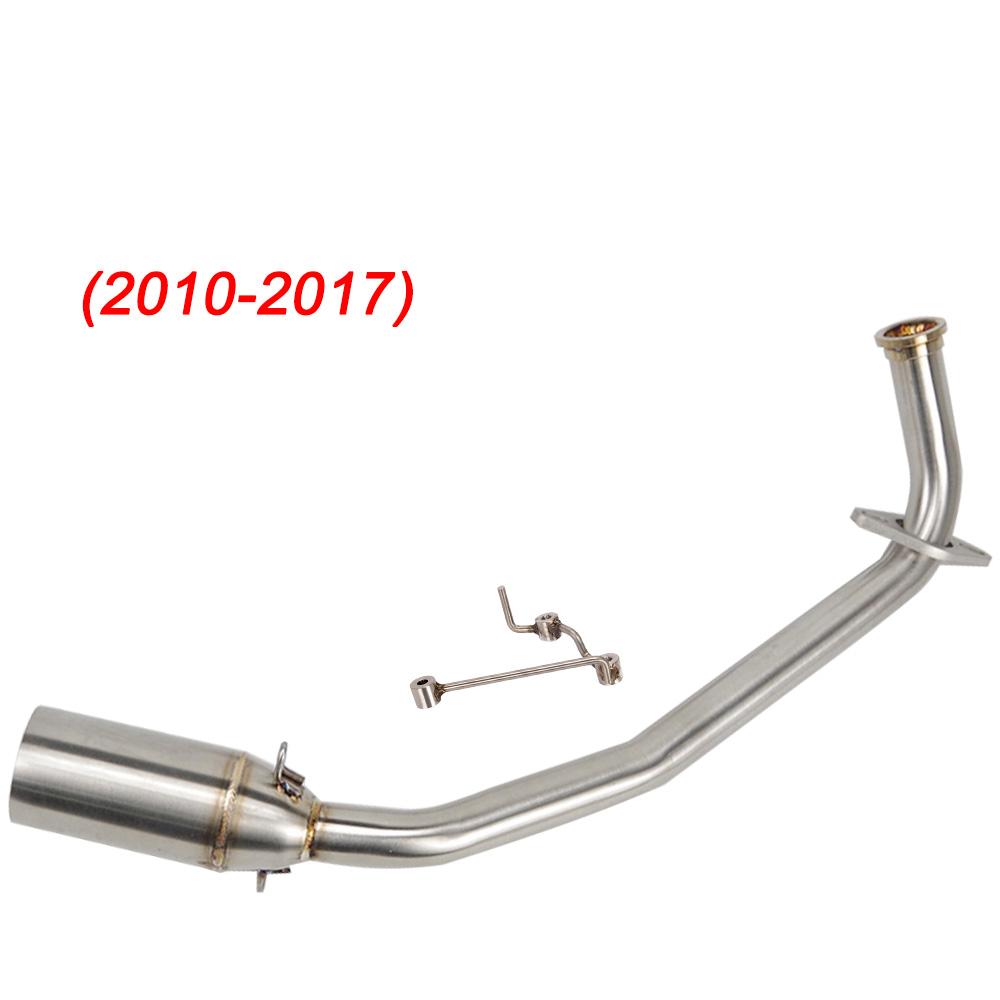 51mm Motorcycle Stainless Steel Exhaust Full System Middle Front Link Pipe Slip on For Honda PCX125 PCX150 PCX 125 2010 - 2020