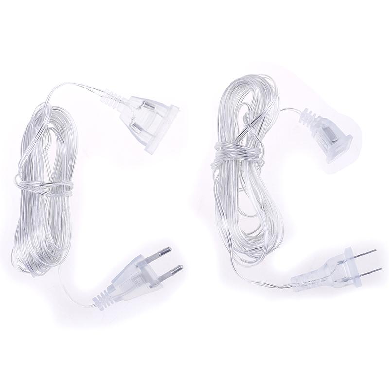 5m EU/UK Plug Power Christmas Extension Cable Extender Wire for LED String Light