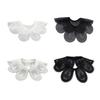 Women Embroidery Petal Detachable Cape Faux Collar Elegant Pearls Beaded Shawl Wrap Collar for Evening Dress and Casual Outfits